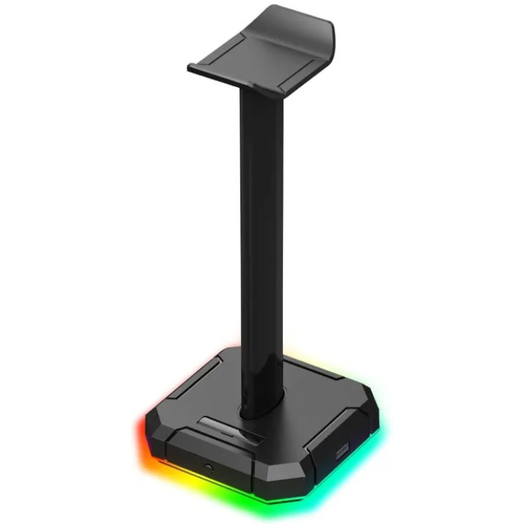 Suporte Redragon Scepter Pro para Headset HA300 com Portas USB e Luz RGB Preto - Imagem: 1