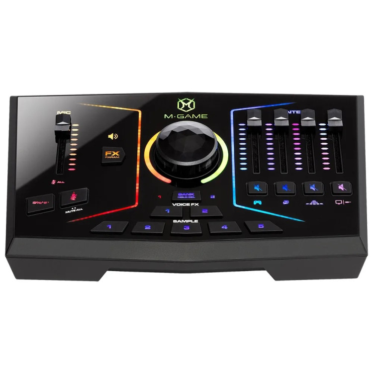 Interface/Mixer de Streaming M-GAME RGB DUAL USB - Imagem: 2