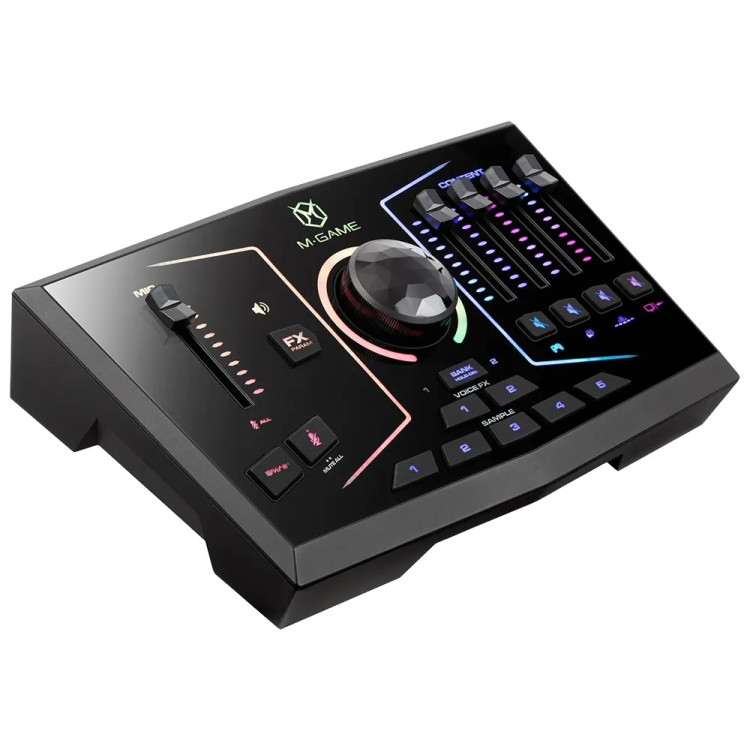 Interface/Mixer de Streaming M-GAME RGB DUAL USB - Imagem: 3