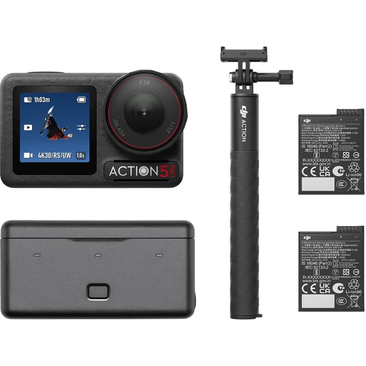 Câmera DJI Osmo Action 5 Pro Adventure Combo - Imagem: 1