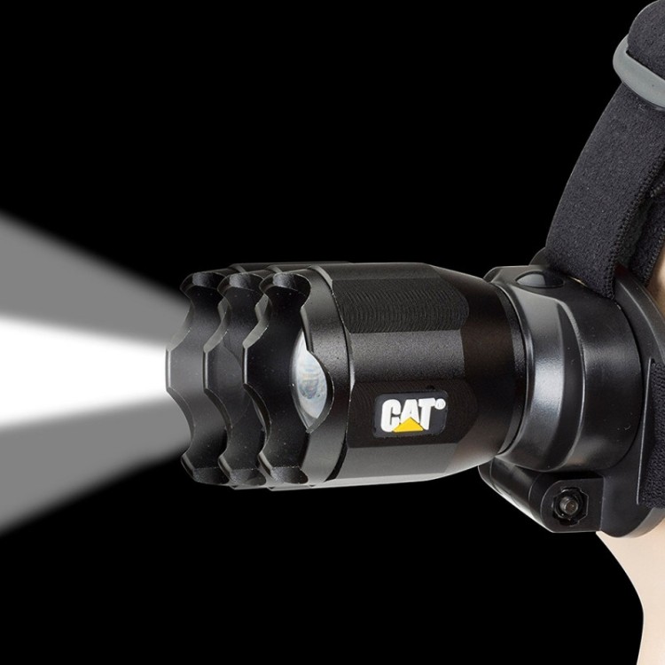 Lanterna de cabeça Led Cat Focusing Headlamp CT4205 Recarregável (380 Lumens) - Imagem: 1