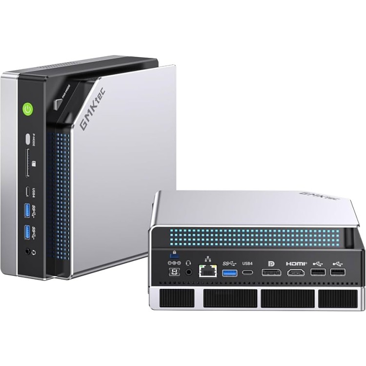 Mini PC GMKtec EVO-X2 AI AMD Ryzen Al Max+ 395 2TB SSD 128GB RAM - Cinza - Imagem: 1