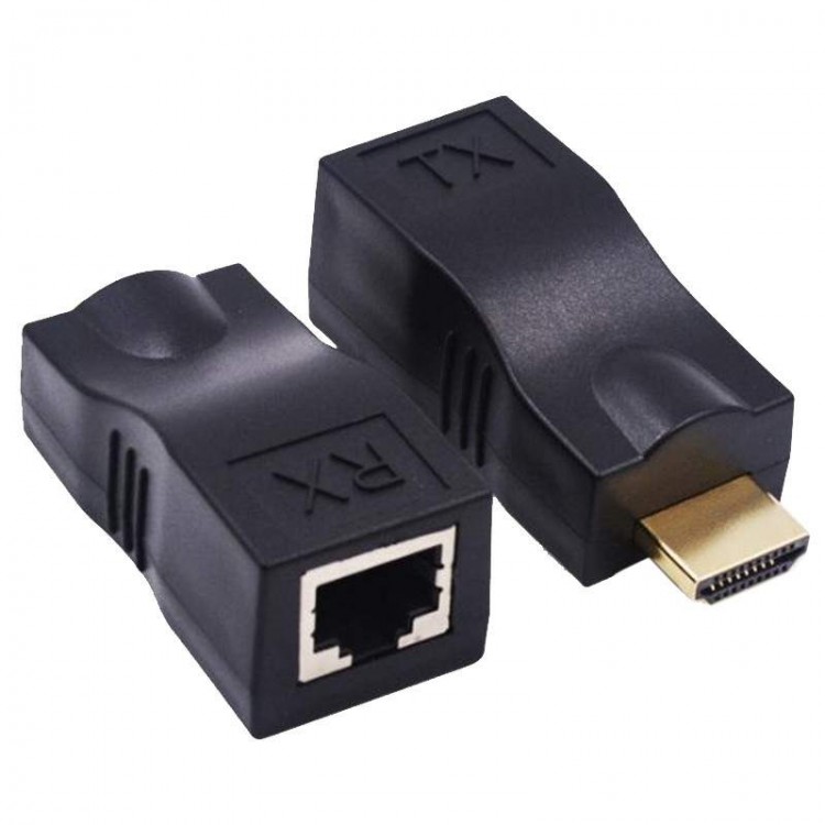 HDMI Extender Cat5e/6 Cable 30m HLD - Preto - Imagem: 2