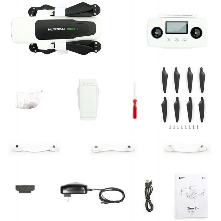 Drone Hubsan Zino 2 Plus Câmera Ultra HD 4K Branco - Imagem: 6