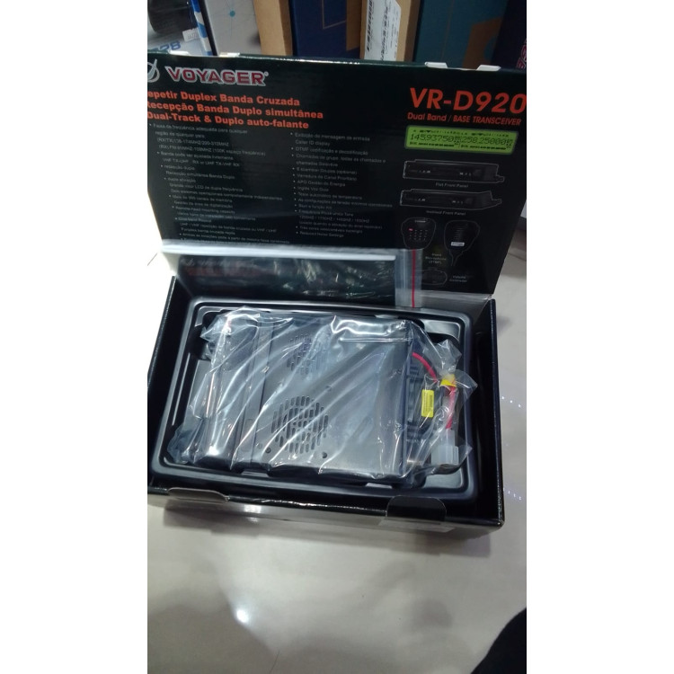 Radio Base Voyager VR-D920 Dual Band VHF e Uhf - Imagem: 3