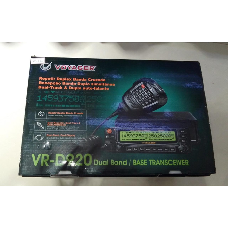 Radio Base Voyager VR-D920 Dual Band VHF e Uhf - Imagem: 2