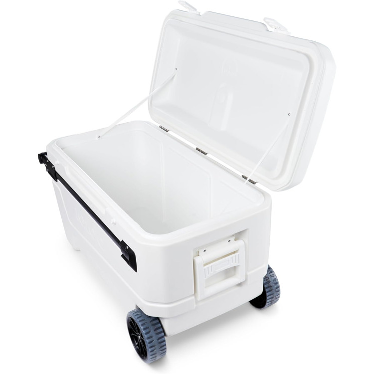 Caixa Térmica Igloo com Rodas Maxcold Sunset Glide 110QT - Branca - Imagem: 1