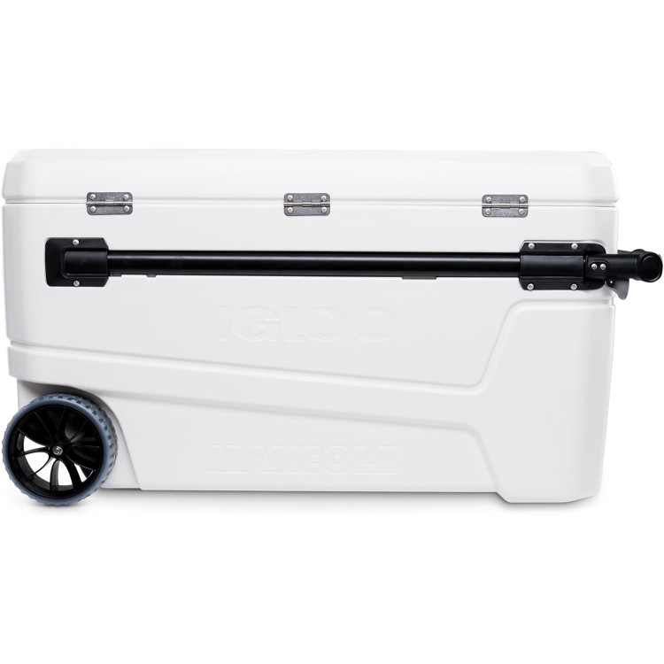 Caixa Térmica Igloo com Rodas Maxcold Sunset Glide 110QT - Branca - Imagem: 2