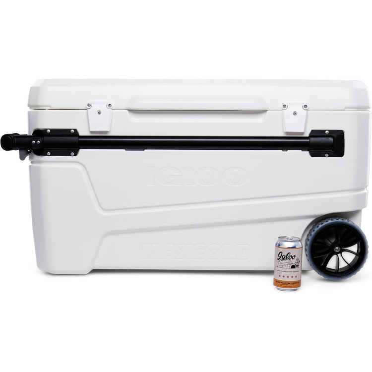Caixa Térmica Igloo com Rodas Maxcold Sunset Glide 110QT - Branca - Imagem: 5