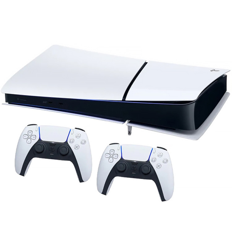 Console Sony PlayStation 5 Slim Digital Edition 1TB  8K - 2 controles - Imagem: 1