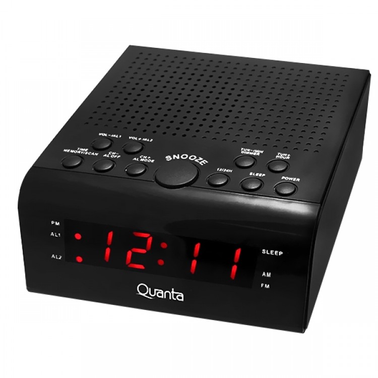 Radio Relógio Quanta QTRAR4300 3.5 watts com AM e FM Bivolt - Imagem: 1