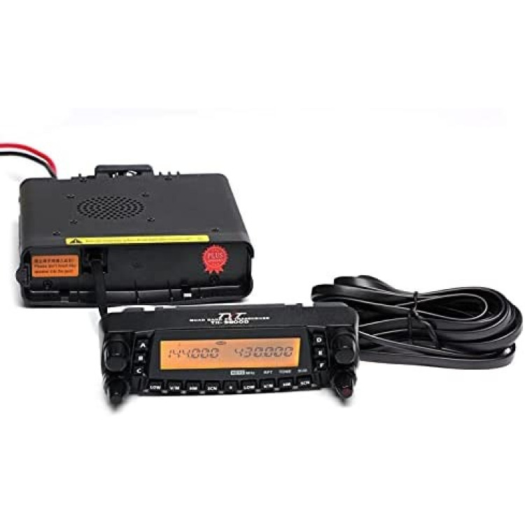 Radio bidirecional movel UHF/VHF Quad Band TYT TH-9800 Plus, 26-33 MHz, 47-54 MHz e 144-148 MHz com 50 watts em VHF e 420-450 MHz com 40 watts em UHF - Imagem: 1