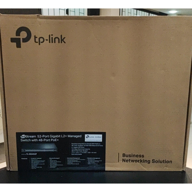 Hub Switch TP-Link TL-SG3452P JetStream Gigabit L2+ de 52 portas com PoE+ de 48 portas - Imagem: 6