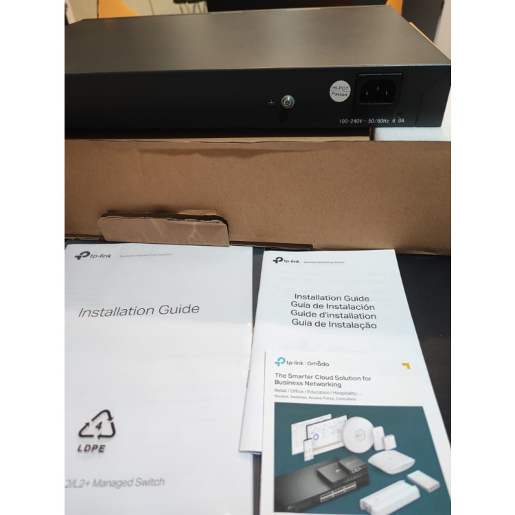 Hub Switch TP-Link TL-SG3452P JetStream Gigabit L2+ de 52 portas com PoE+ de 48 portas - Imagem: 1