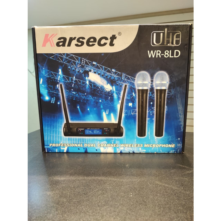 Microfone Sem Fio Duplo Karsect WR-8LD/HT-15A UHF Profissional  - Imagem: 6