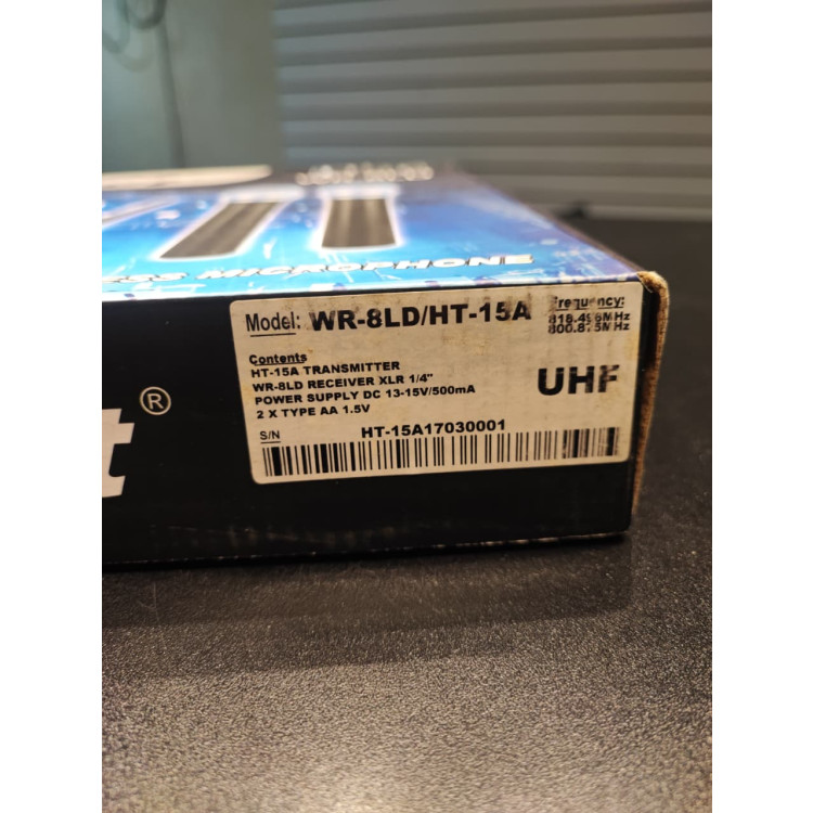 Microfone Sem Fio Duplo Karsect WR-8LD/HT-15A UHF Profissional  - Imagem: 5