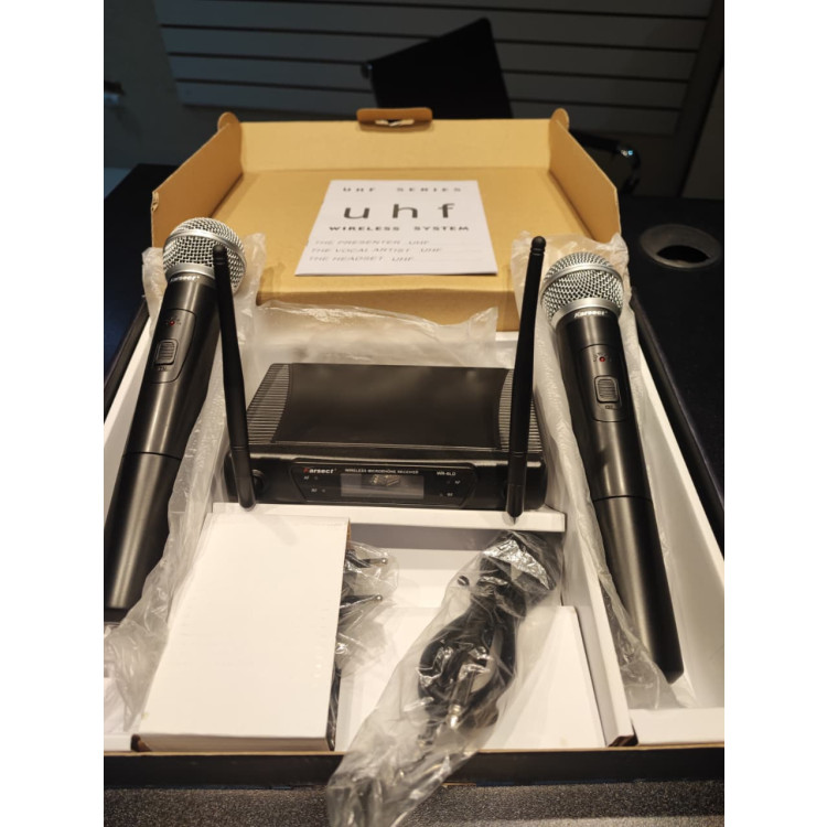 Microfone Sem Fio Duplo Karsect WR-8LD/HT-15A UHF Profissional  - Imagem: 3