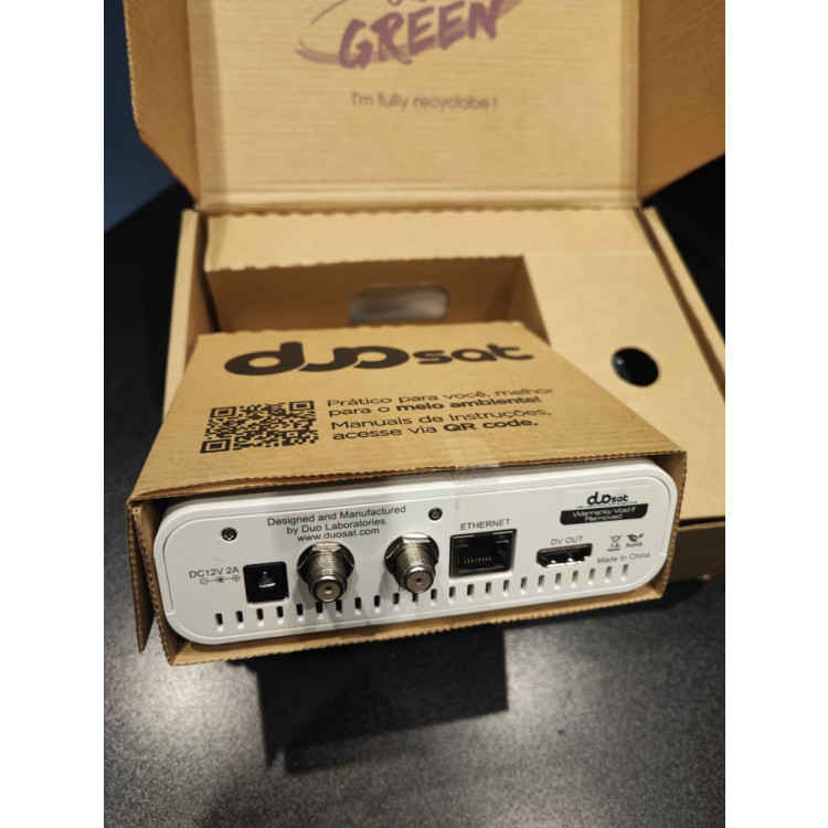 Receptor FTA Duosat Blade GO! com Wi-Fi - Branco - Imagem: 5