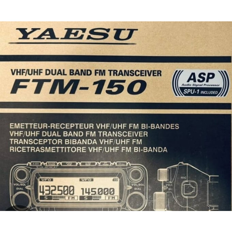 Radio Yaesu FTM-150R VHF/Uhf Full Duplex Frente Destacável  - Imagem: 1