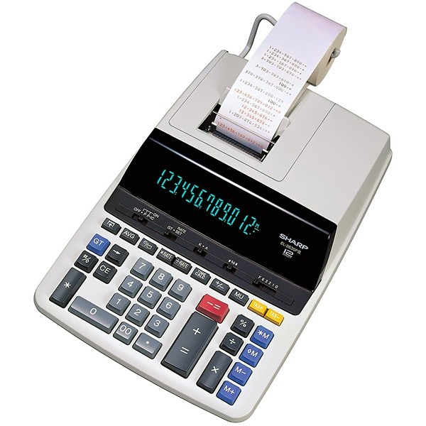 Calculadora com Impressora Sharp EL-2630P III com Suporte para Papel - Branca