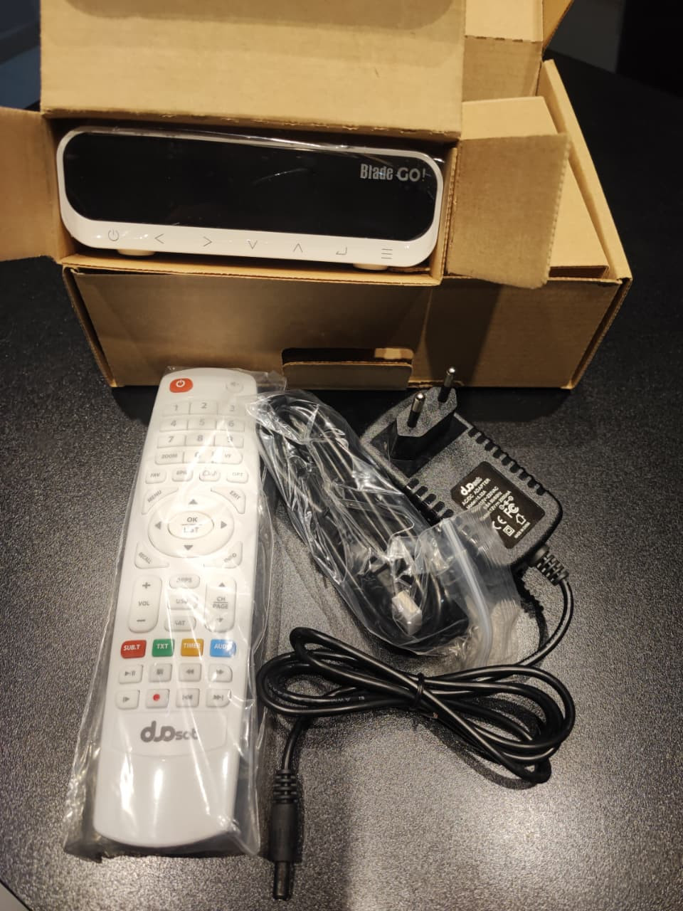 Receptor FTA Duosat Blade GO! com Wi-Fi - Branco